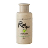 Rad Spa shampoo with lemongrass and pomelo scent on a white background
