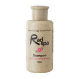 Rad Spa shampoo bottle with grapefruit and peppercorn scent on a white background